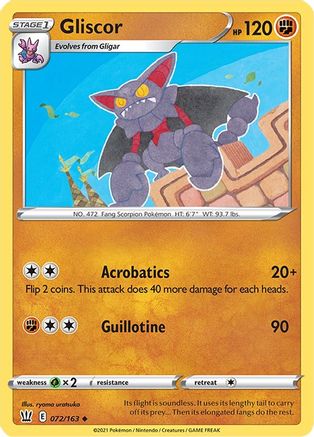 Gliscor 072 SWSH05 Battle Styles - Uncommon