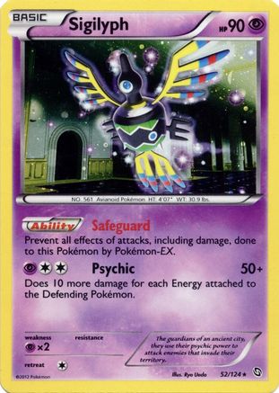 Sigilyph - 52/124 (Cosmos Holo)/124 - Holofoil Blister Exclusives - Promo