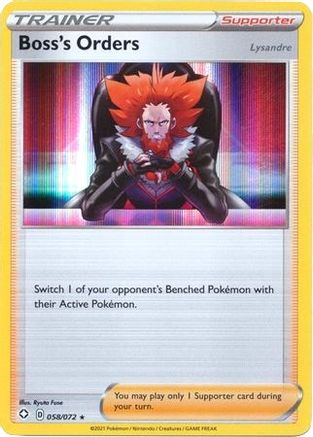 Boss's Orders 058/072 - Holofoil Deck Exclusives - Holo Rare