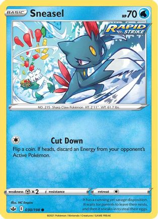 Sneasel 030 SWSH06 Chilling Reign - Common