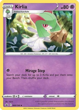 Kirlia 060 SWSH06 Chilling Reign - Uncommon
