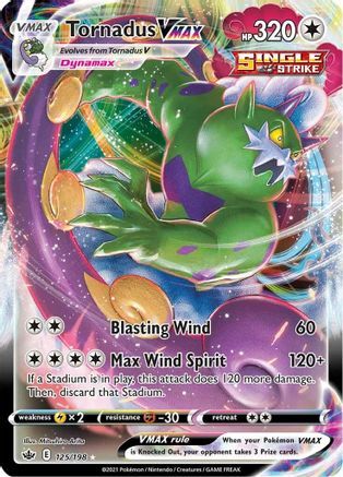 Tornadus VMAX 125 - Holofoil SWSH06 Chilling Reign - Ultra Rare