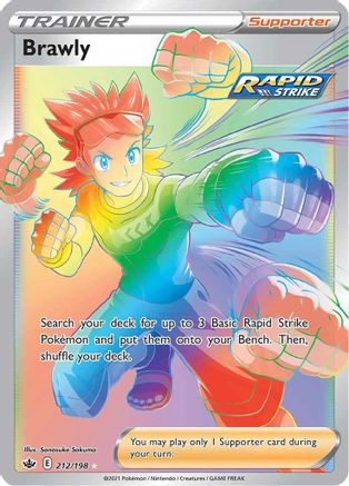 Brawly (Secret) - Holofoil SWSH06 Chilling Reign - Secret Rare