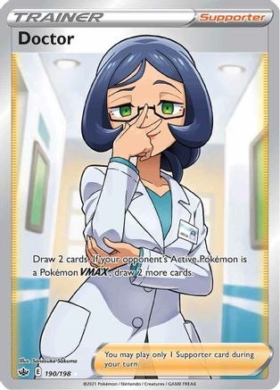 Doctor (Full Art) 190 - Holofoil SWSH06 Chilling Reign - Ultra Rare