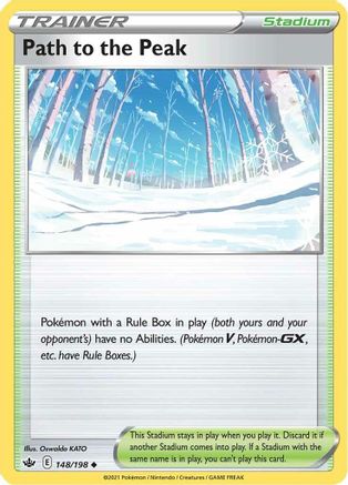 Path to the Peak 148 - Reverse Holofoil SWSH06 Chilling Reign - Uncommon