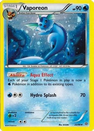 Vaporeon (Cosmos Holo) 022/98 - Holofoil Miscellaneous Cards & Products - Promo