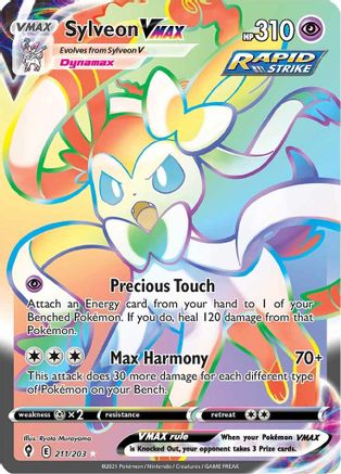 Sylveon VMAX (Secret) 211 - Holofoil SWSH07 Evolving Skies - Secret Rare