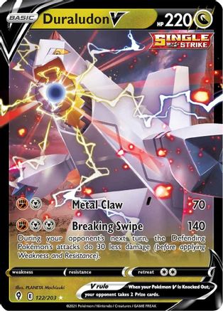 Duraludon V 122 - Holofoil SWSH07 Evolving Skies - Ultra Rare