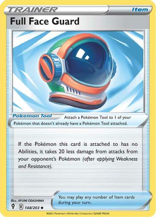 Full Face Guard 148 - Reverse Holofoil SWSH07 Evolving Skies - Uncommon