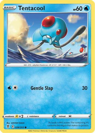Tentacool 026 SWSH07 Evolving Skies - Common
