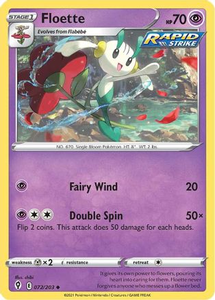 Floette 072 SWSH07 Evolving Skies - Uncommon