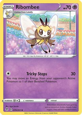 Ribombee 079 SWSH07 Evolving Skies - Uncommon