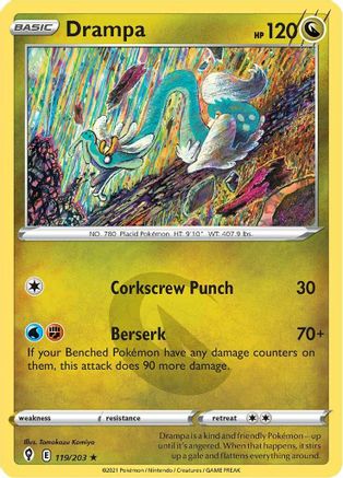 Drampa 119 SWSH07 Evolving Skies - Rare