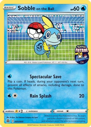 Sobble on the Ball (Pokemon Futsal) 005/005 Miscellaneous Cards & Products - Promo