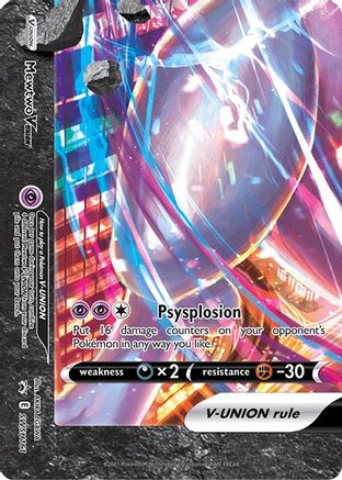Mewtwo V-UNION - SWSH161 - Holofoil SWSH Sword & Shield Promo Cards - Promo