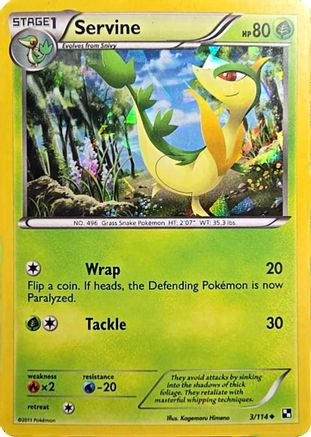 Servine (Cracked Ice Holo) 003/114 - Holofoil Miscellaneous Cards & Products - Promo