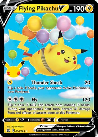 Flying Pikachu V 006 - Holofoil Celebrations - Ultra Rare