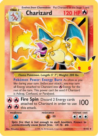 Charizard 004 - Holofoil Celebrations Classic Collection - Classic Collection