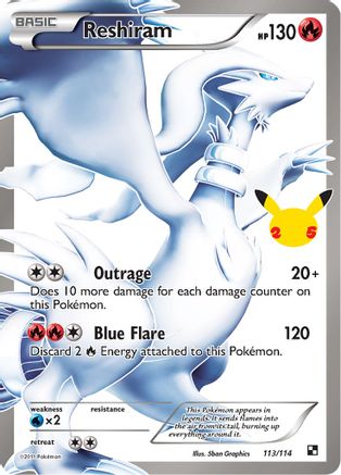 Reshiram 113 - Holofoil Celebrations Classic Collection - Classic Collection