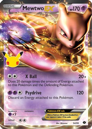 Mewtwo EX 054 - Holofoil Celebrations Classic Collection - Classic Collection