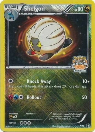 Shelgon - 7/20 (Regional Championships)/20 - Reverse Holofoil League & Championship Cards - Promo