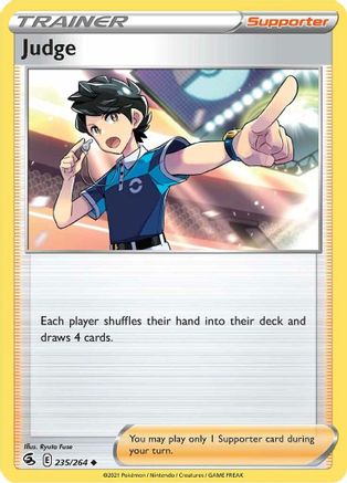 Judge 235 - Reverse Holofoil SWSH08 Fusion Strike - Uncommon