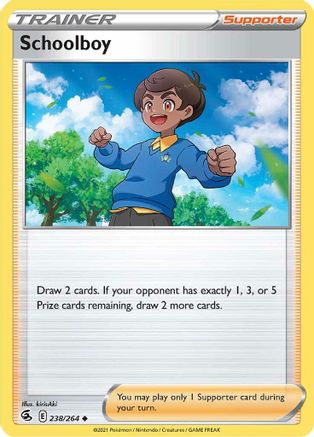 Schoolboy 238 - Reverse Holofoil SWSH08 Fusion Strike - Uncommon