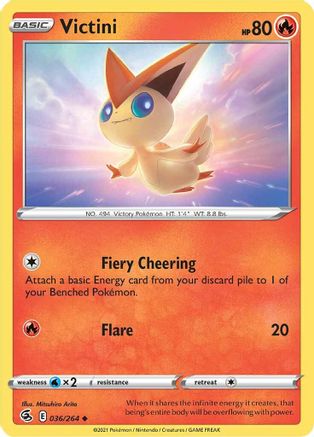 Victini 036 SWSH08 Fusion Strike - Uncommon