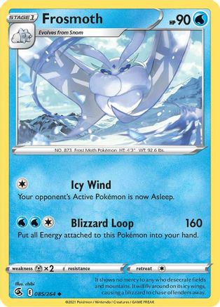 Frosmoth 085 SWSH08 Fusion Strike - Uncommon