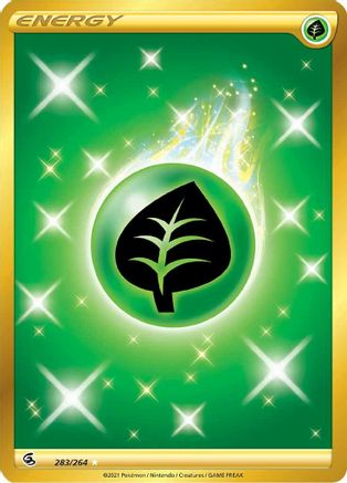 Grass Energy (Secret) 283 - Holofoil SWSH08 Fusion Strike - Secret Rare