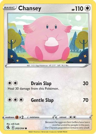 Chansey 202 SWSH08 Fusion Strike - Common