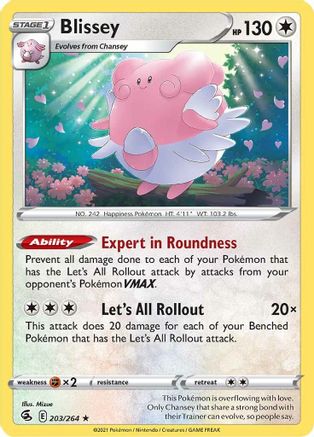Blissey 203 SWSH08 Fusion Strike - Rare