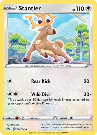 Stantler 208 SWSH08 Fusion Strike - Uncommon