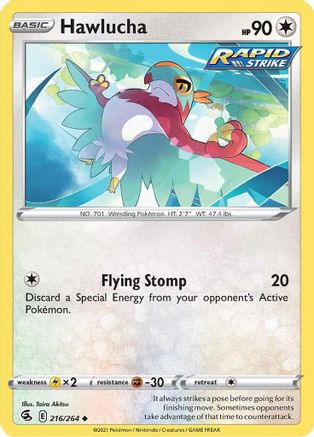 Hawlucha 216 SWSH08 Fusion Strike - Uncommon