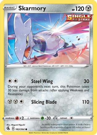 Skarmory 182 SWSH08 Fusion Strike - Common