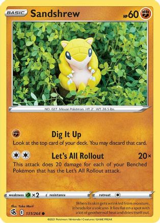 Sandshrew 131 SWSH08 Fusion Strike - Common