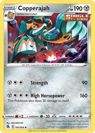Copperajah 192 SWSH08 Fusion Strike - Uncommon