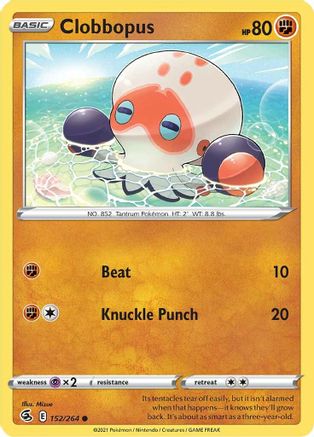 Clobbopus 152 SWSH08 Fusion Strike - Common