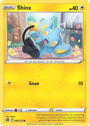 Shinx 049 - Reverse Holofoil SWSH09 Brilliant Stars - Common