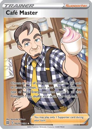 Cafe Master TG25 - Holofoil SWSH09 Brilliant Stars Trainer Gallery - Ultra Rare