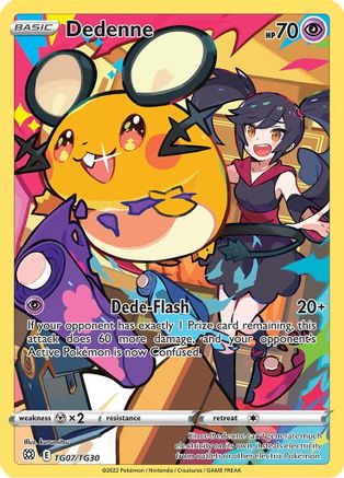Dedenne TG07 - Holofoil SWSH09 Brilliant Stars Trainer Gallery - Ultra Rare
