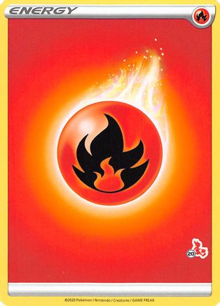Fire Energy (#20 Cinderace Stamped) Battle Academy 2022 - Promo