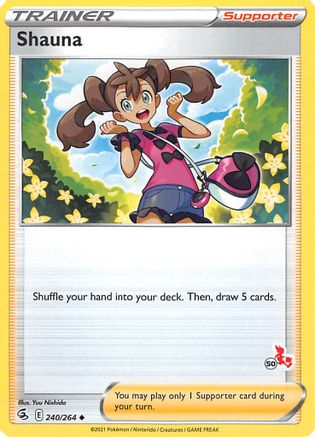 Shauna - 240/264 (#50 Cinderace Stamped)/264 Battle Academy 2022 - Promo