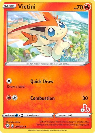 Victini (#4 Cinderace Stamped) 007/073 Battle Academy 2022 - Promo