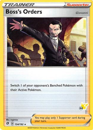 Boss's Orders (#44 Pikachu Stamped) 154/192 Battle Academy 2022 - Promo