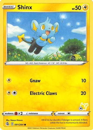 Shinx - 091/264 (#41 Pikachu Stamped)/264 Battle Academy 2022 - Promo