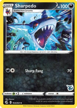 Sharpedo (Eevee Stamped) 163/264 Battle Academy 2022 - Promo