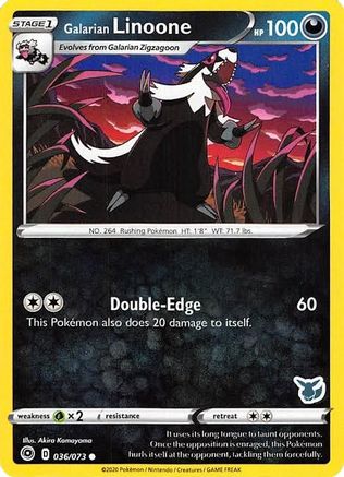 Galarian Linoone - 036/073 (Eevee Stamped)/073 Battle Academy 2022 - Promo