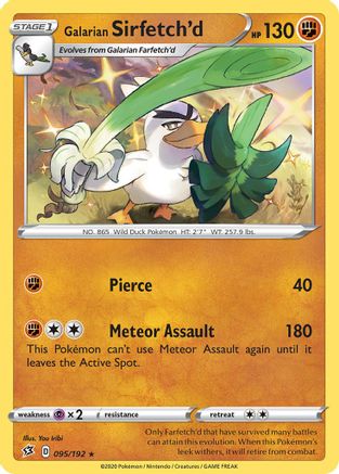 Galarian Sirfetch'd - 95/192/192 Deck Exclusives - Rare