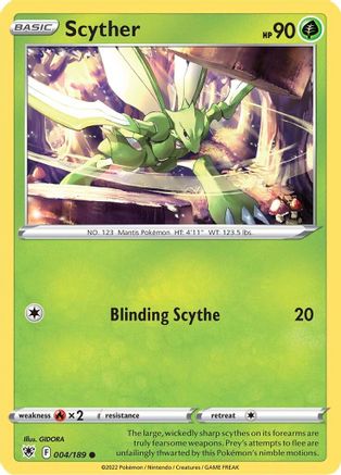 Scyther (004) (004) 004 - Reverse Holofoil SWSH10 Astral Radiance - Common